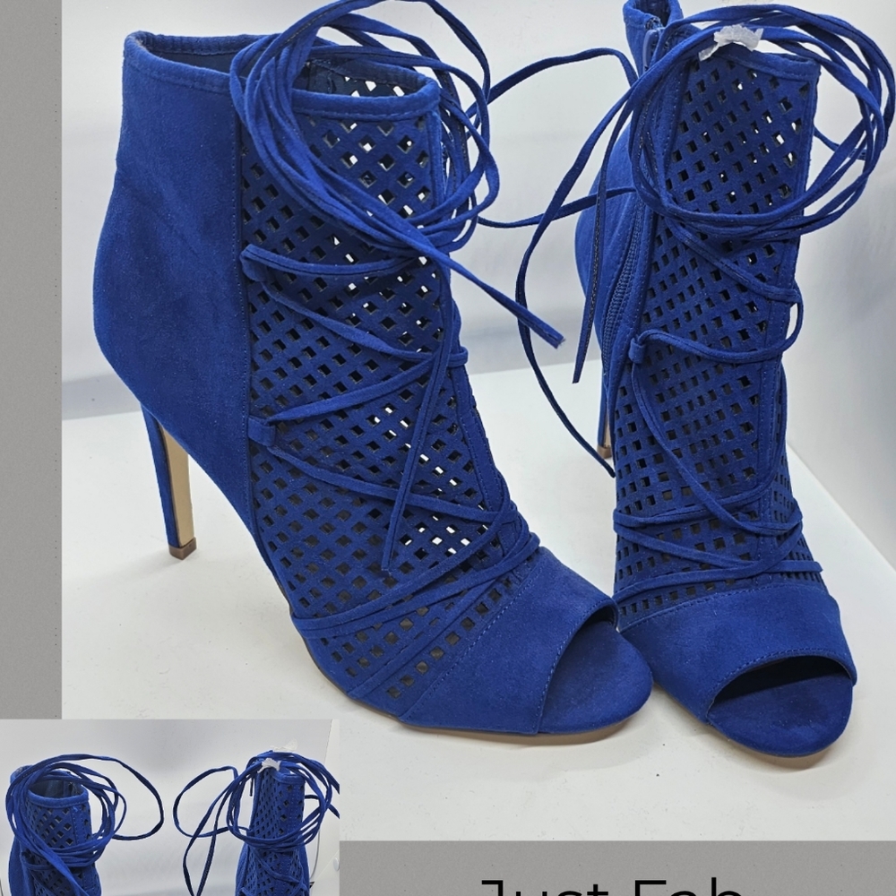 Blue Size 11 Heeled Boots